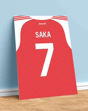 Bukayo Saka Shirt Poster (25/26)
