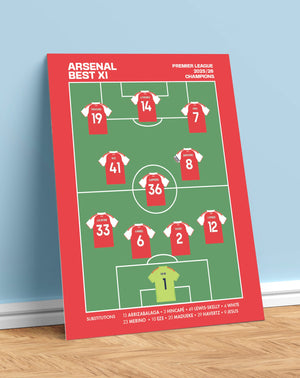 Arsenal – Champions Best XI (25/26) - Grey